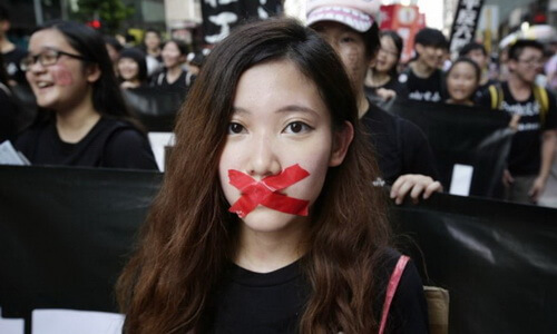 Hongkong is (mond)dood gemaakt